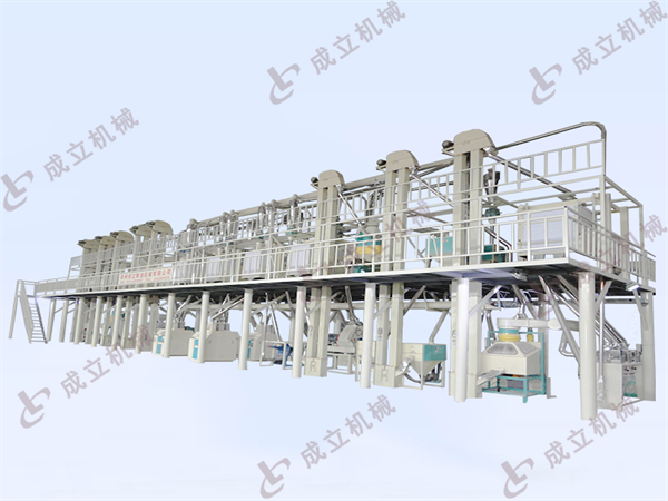 自動(dòng)化日產(chǎn)100噸面粉加工成套設(shè)備的生產(chǎn)過(guò)程